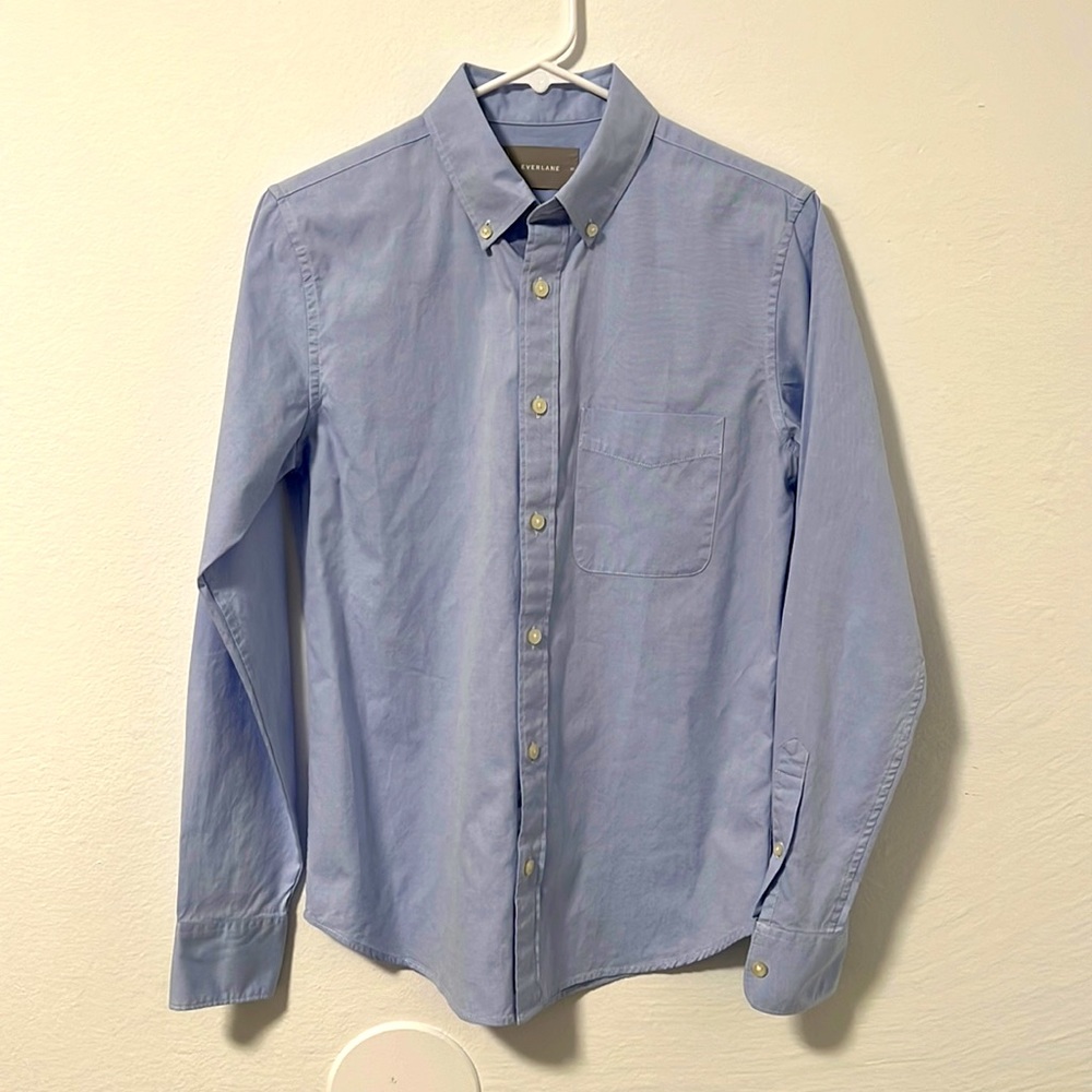 Everlane light blue dress shirt, size XS